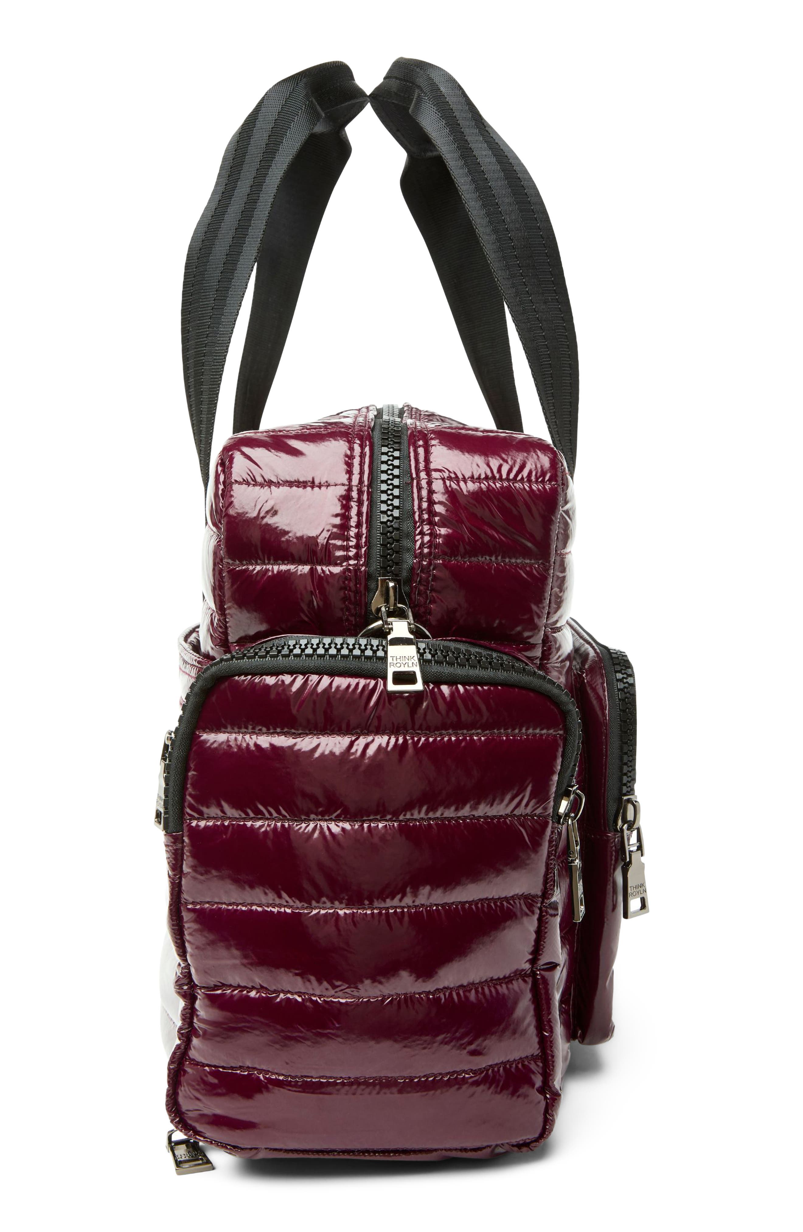 Voyager Travel Bag, Alternate, color, GLOSSY DEEP BURGUNDY