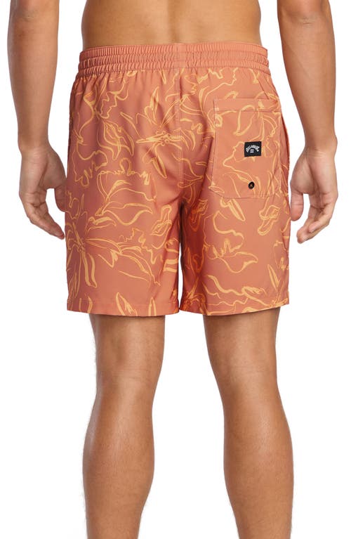 Billabong Sundays Layback Swim Trunks In Multi