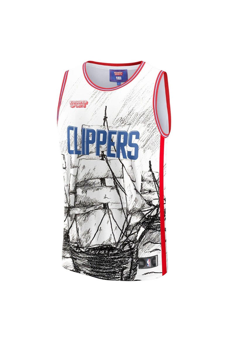 Unisex NBA & KidSuper Studios by Fanatics Gray LA Clippers Hometown Jersey, Alternate, color, Gray