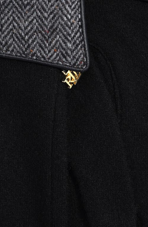 Lauren Ralplh Lauren Pattern Cuff Glove With Logo Charm In Blue