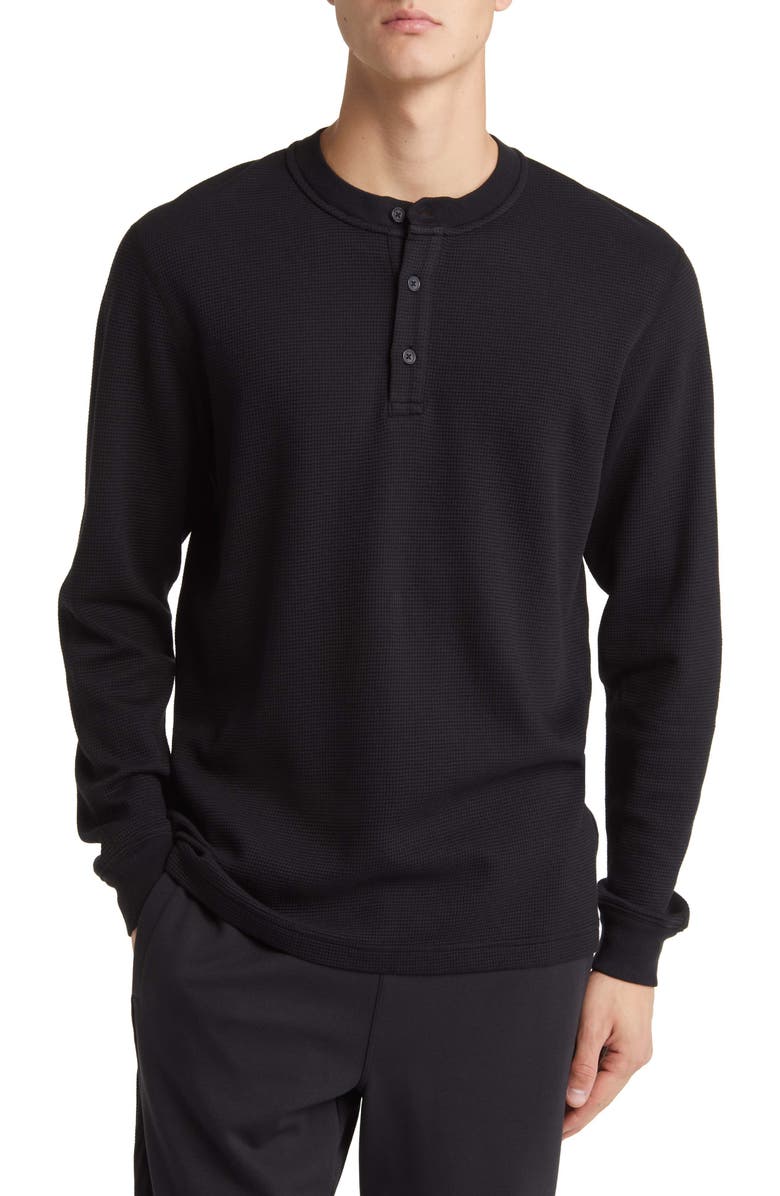 Reigning Champ Lightweight Waffle Henley, Main, color,