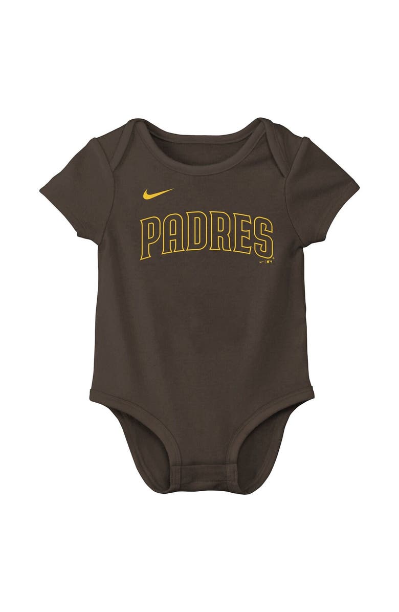 Nike Newborn & Infant Nike Fernando Tatis Jr. Brown San Diego Padres Name & Number Bodysuit, Alternate, color, Brown
