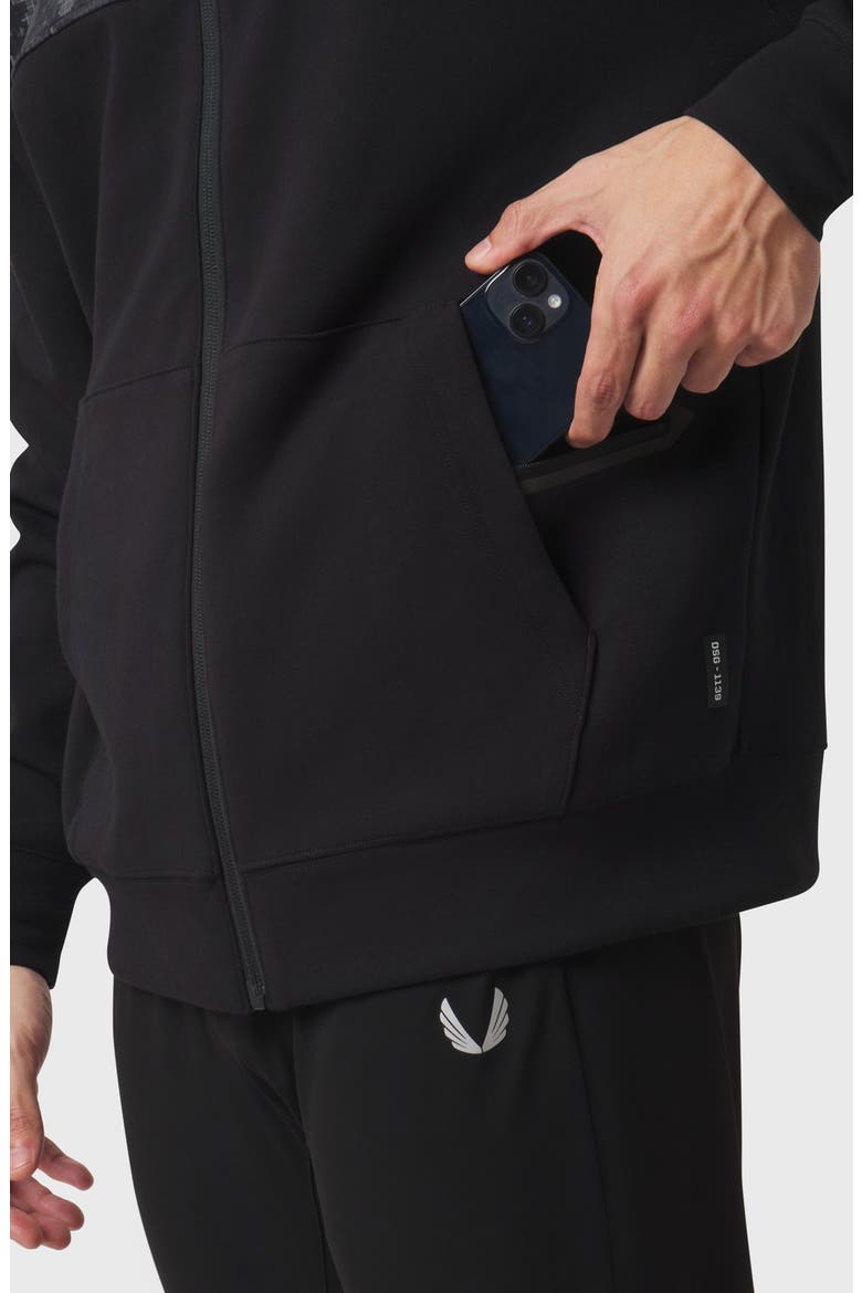 Dri-Core Sidelock Full Zip Sweatshirt, Alternate, color, Black