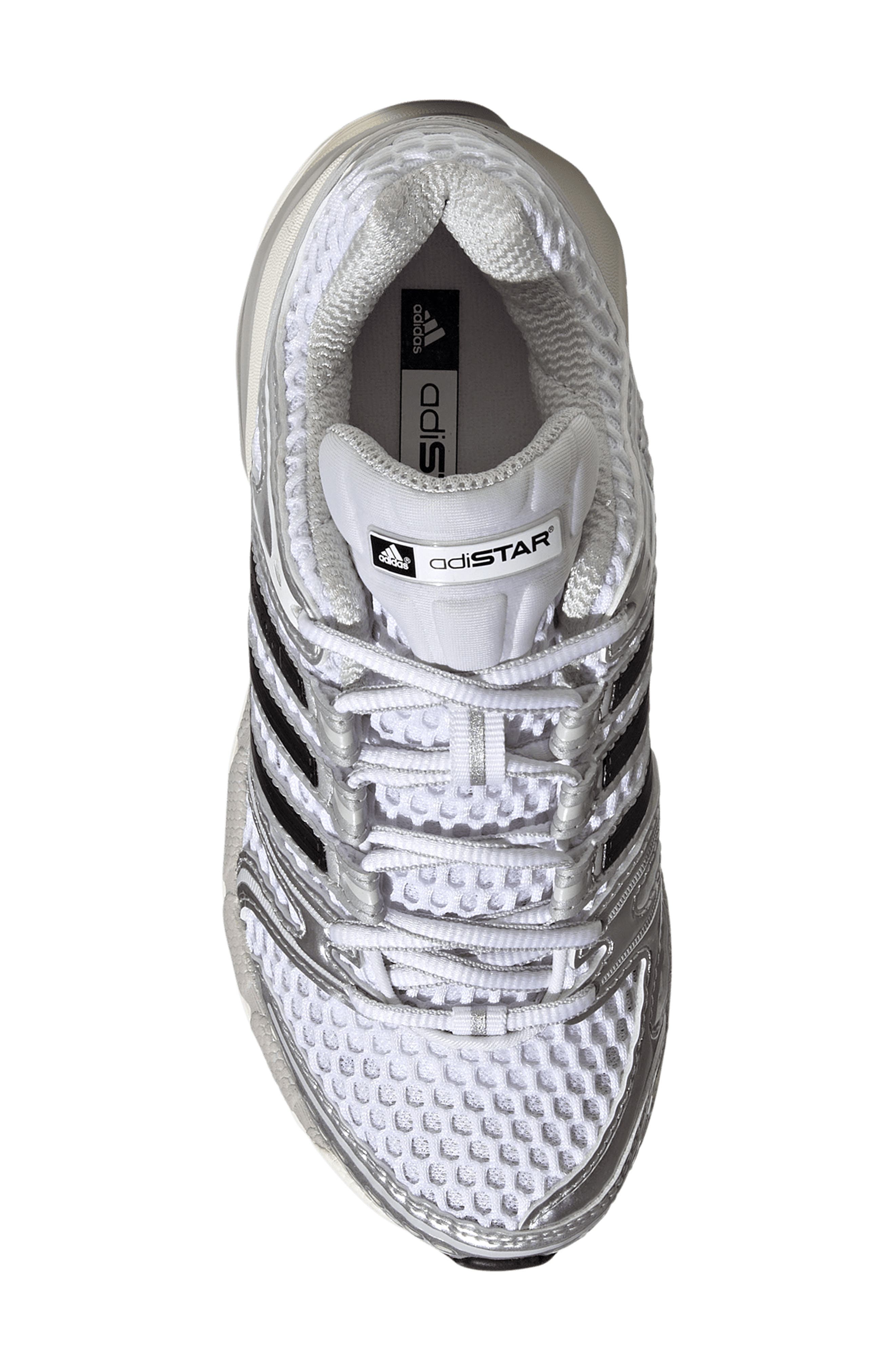 adidas Kids' Adistar Control 5 Sneaker, Alternate, color, White/ Silver/ Grey