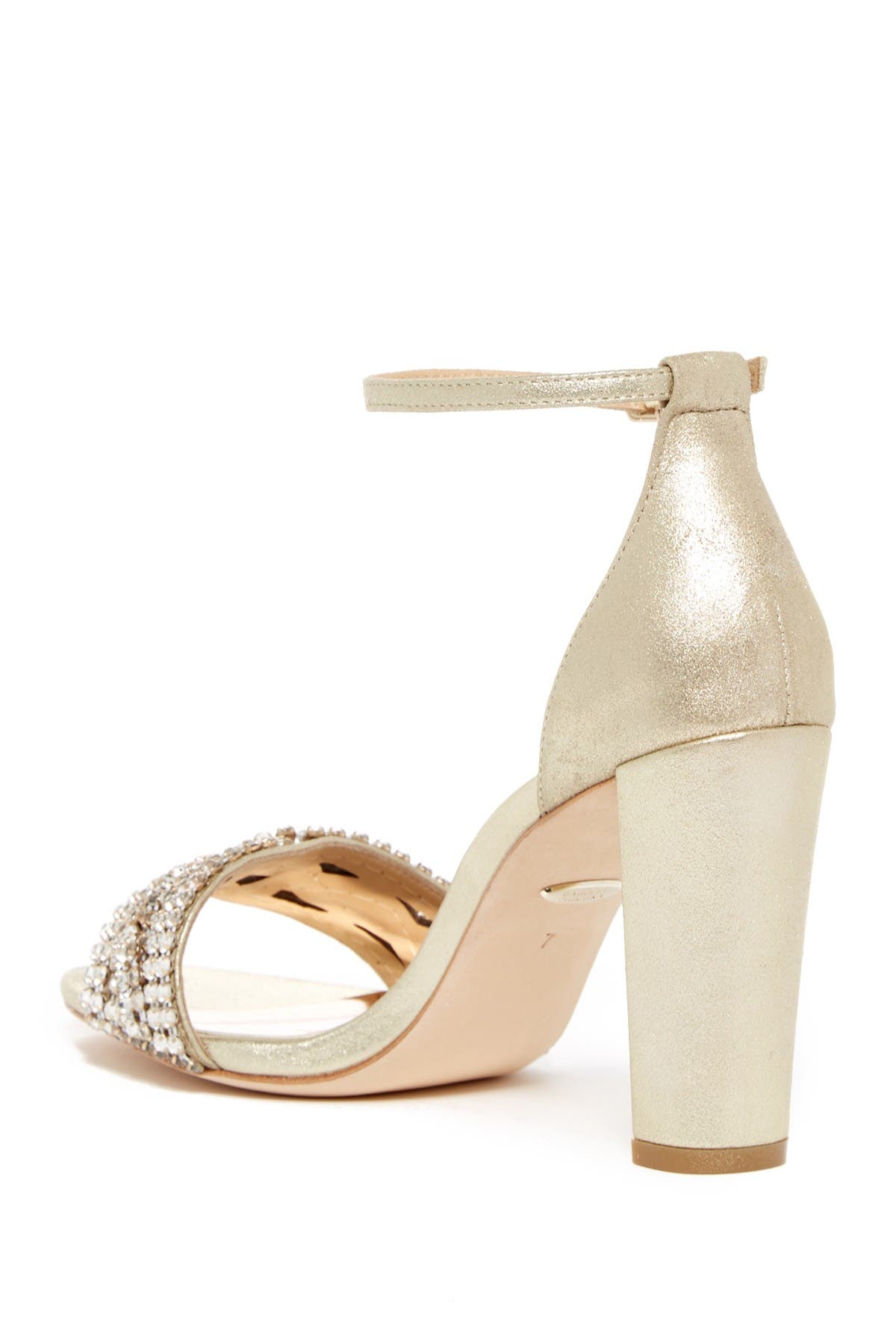Badgley Mischka Collection Badgley Mischka Tessa Crystal Embellished Sandal, Alternate, color, 