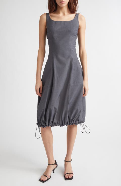 Technical Tailored Balloon Dress