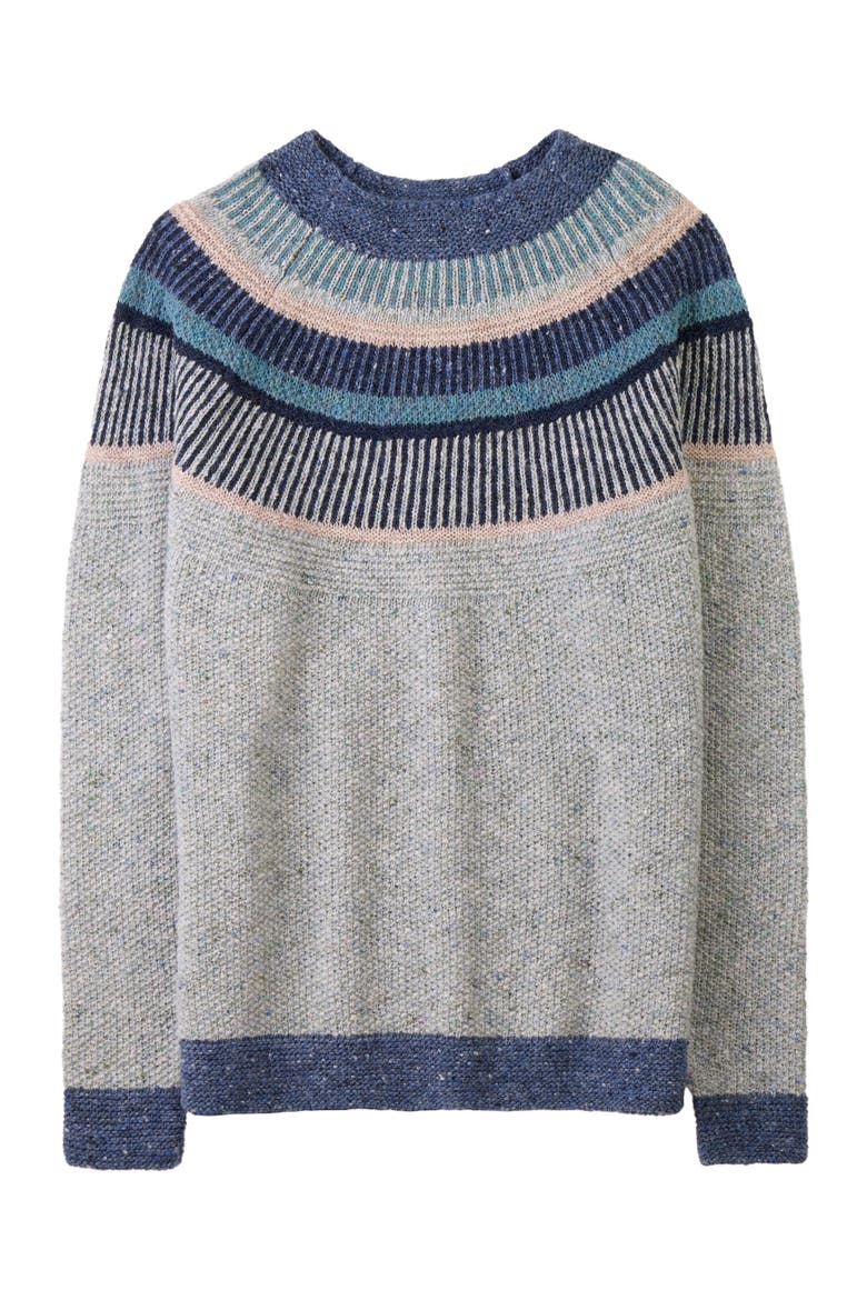 Statement Donegal Wool Sweater, Alternate, color, SAGE