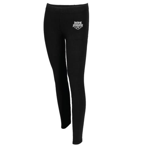 Women's Black USA Swimming Leggings