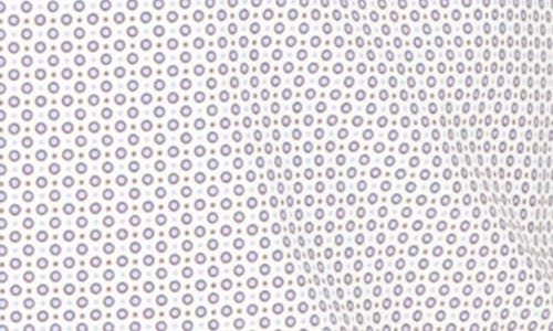 Scotch & Soda Modern Fit Dot Stretch Cotton Dress Shirt In Gray