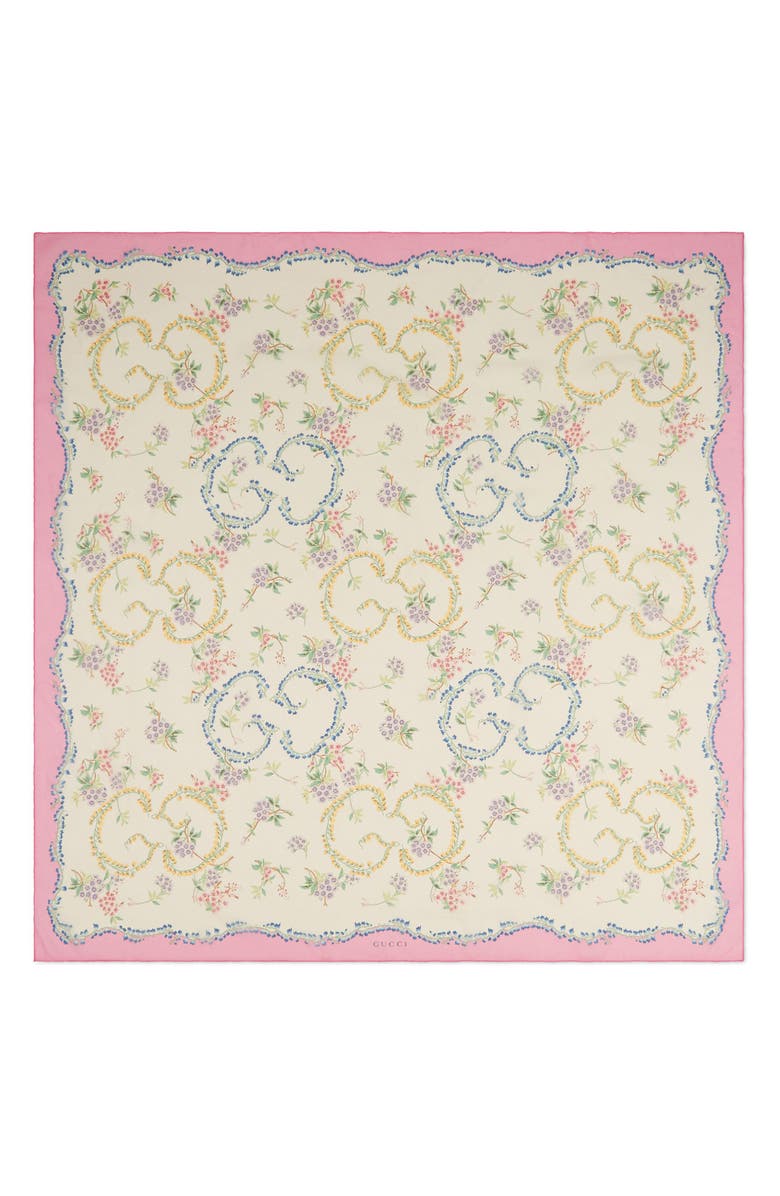 Gucci Provence Silk Shawl, Main, color,
