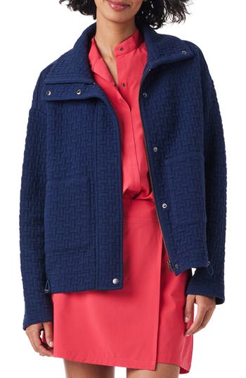 Nz Active By Nic+zoe Throw On Quilted Jacket In Blue