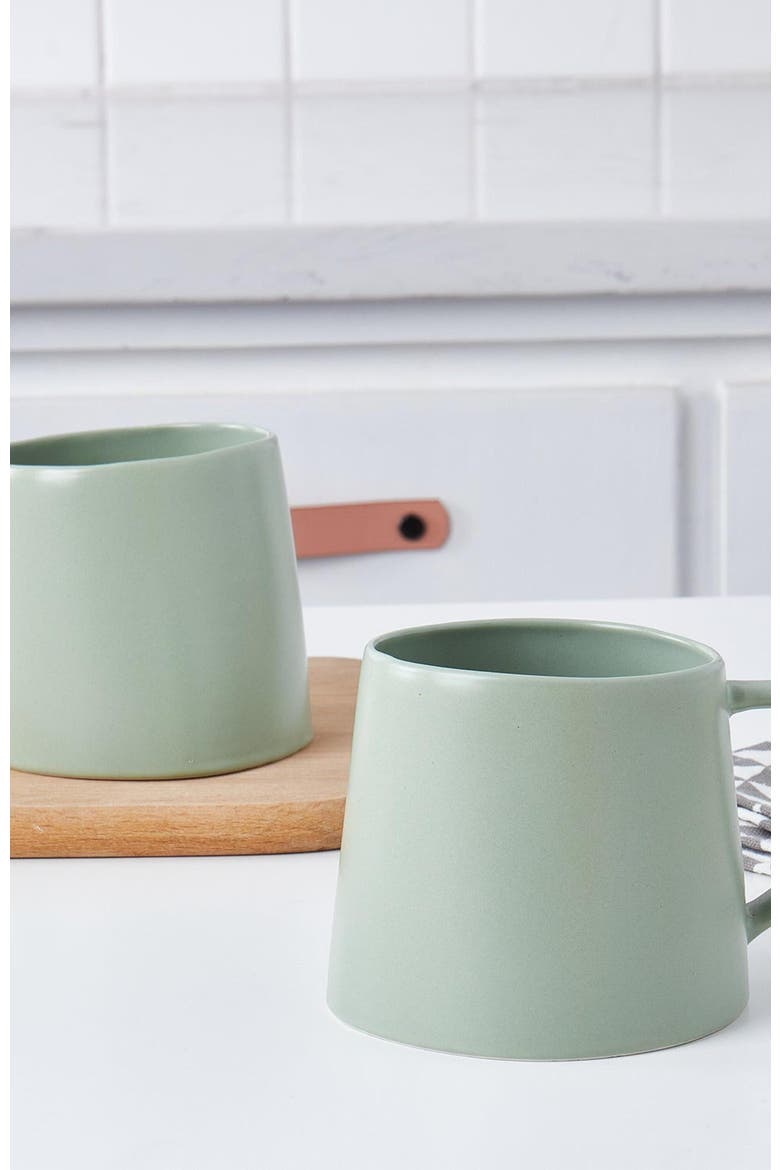 Delilah Porcelain 6-Piece Mug Set, Alternate, color, Peach