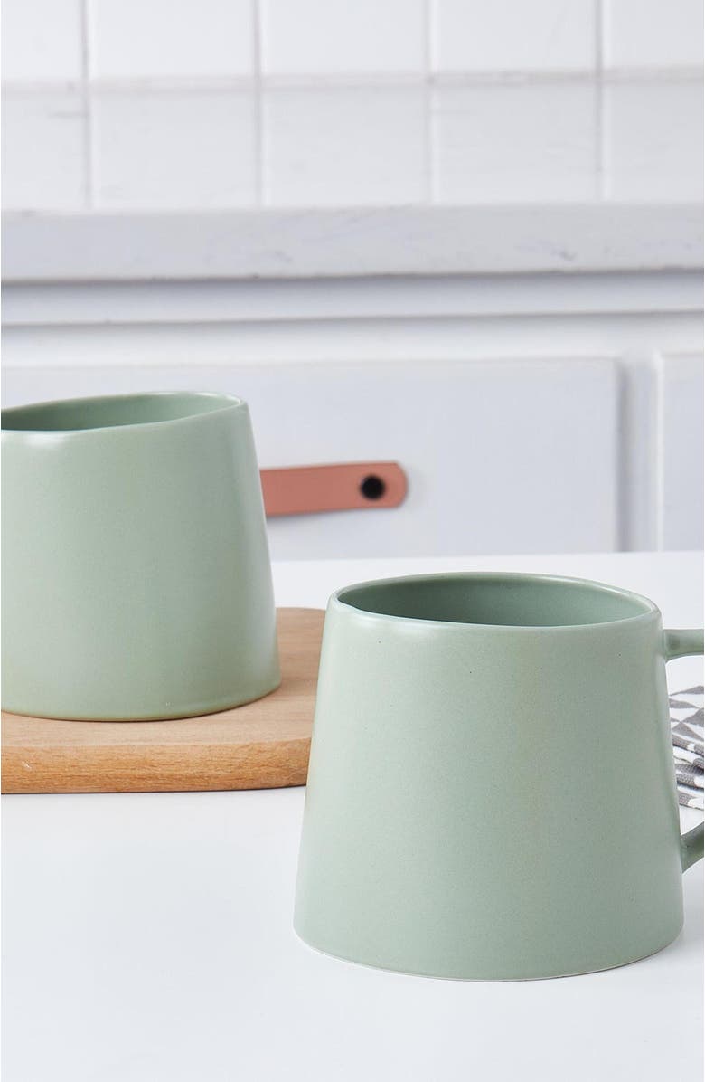 Stone Lain Delilah Porcelain 6-Piece Mug Set, Alternate, color, Peach