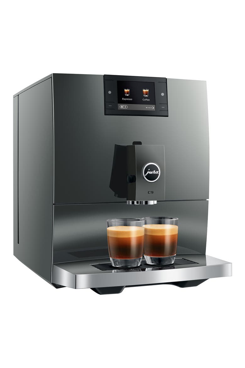 C9 Piano Inox Coffee Machine, Alternate, color, GREY