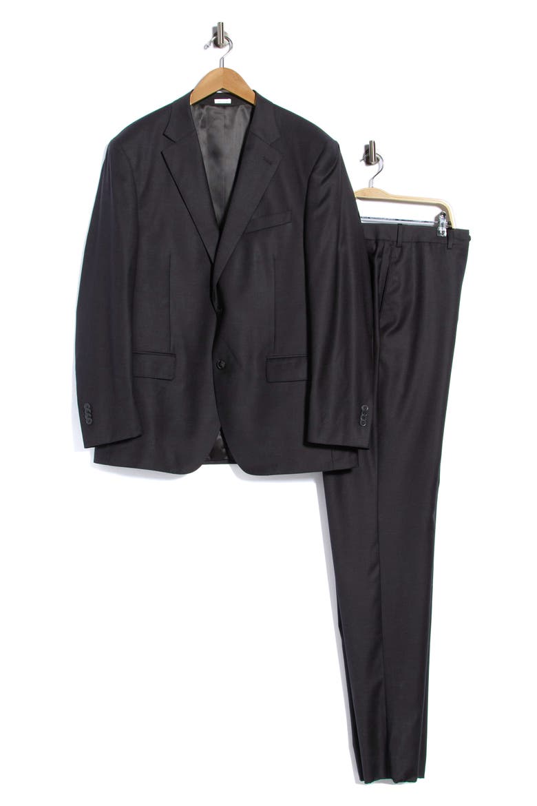Flynn Classic Wool Suit, Main, color, BLACK