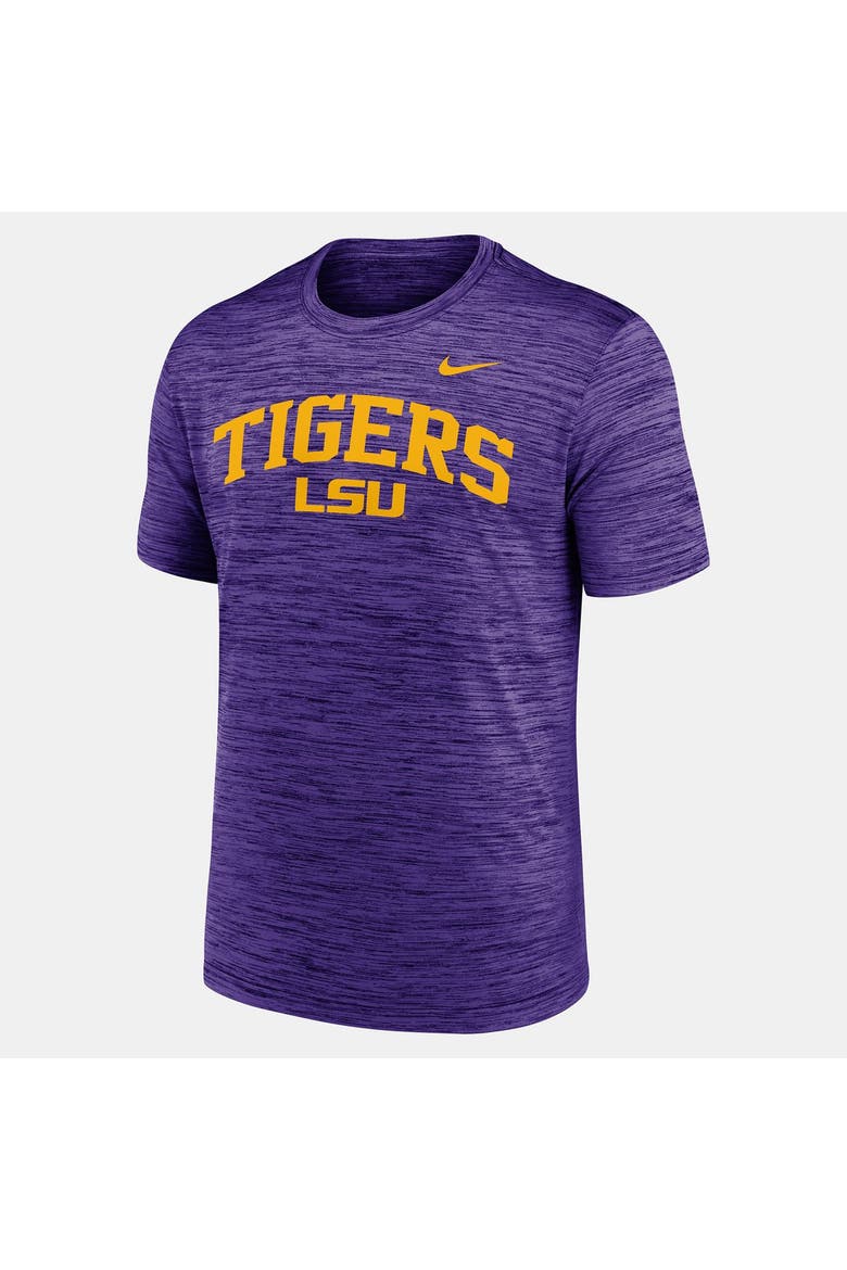 Men's Nike  Purple LSU Tigers Primetime Arch Logo Velocity Dri-FIT T-Shirt, Alternate, color, Purple