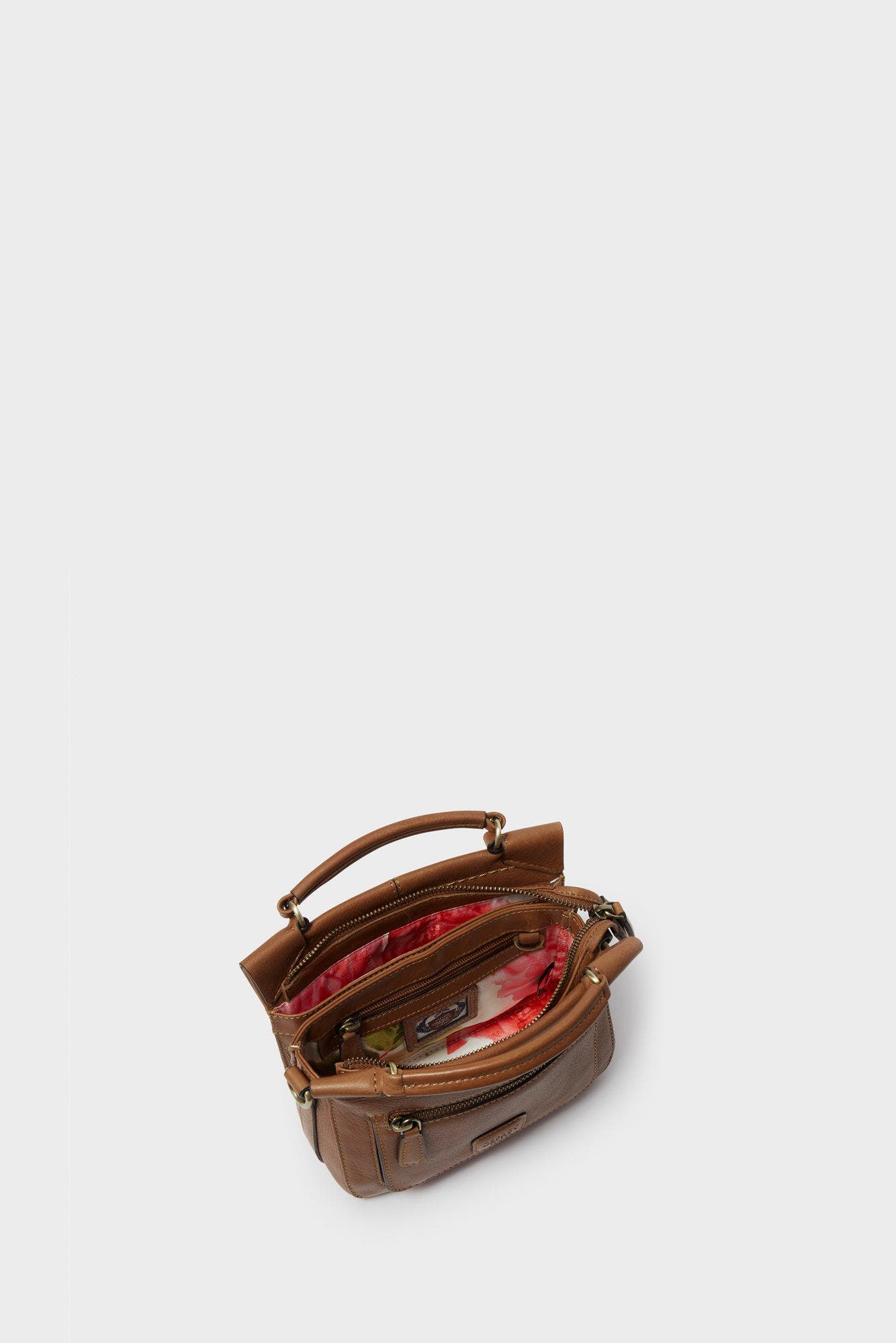 The Oxford Micro Leather Crossbody Bag, Alternate, color, Tan