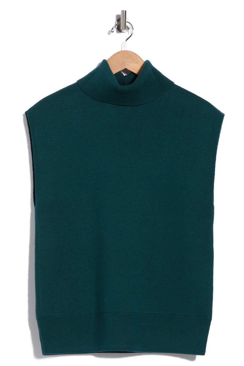 Contro Turtleneck Vest, Main, color, TEAL
