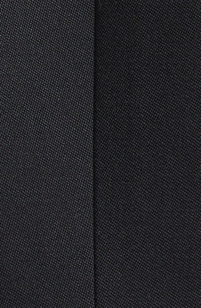 Givenchy Double Breasted Integrated Collar Wool Jacket, Alternate, color, Black