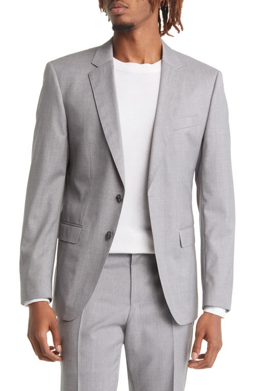 Hugo Boss Boss Huge Solid Wool Suit In Gray