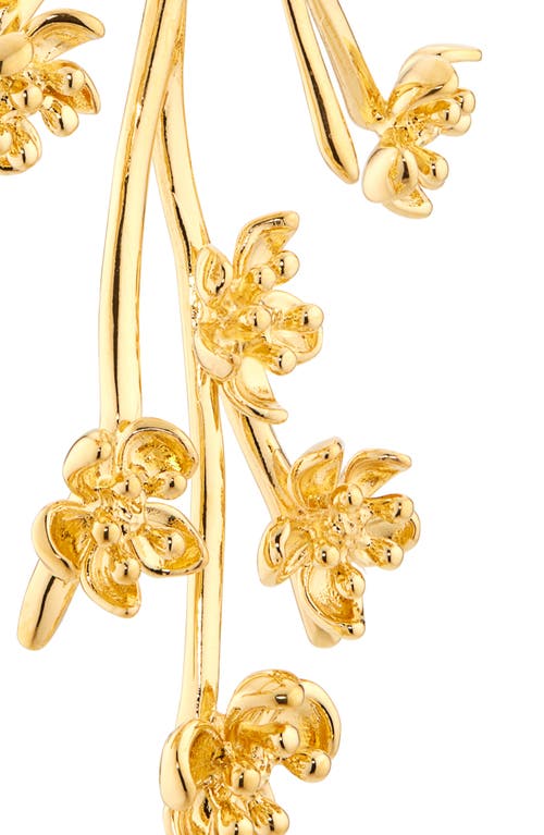 Oscar De La Renta Cherry Blossom Branch Earring