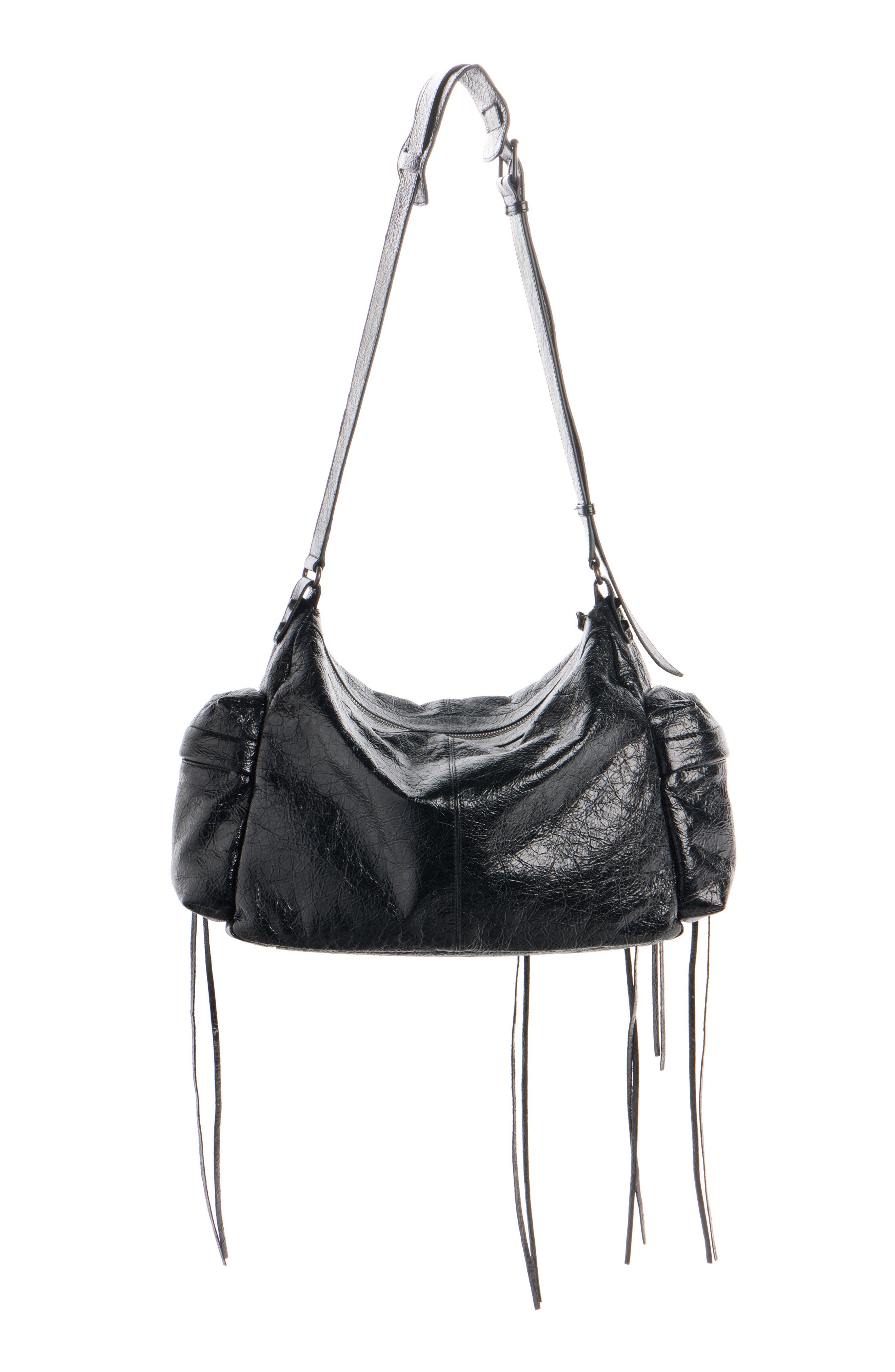 Medium Le City Arena Leather Multipocket Crossbody Bag, Alternate, color, 1000 BLACK