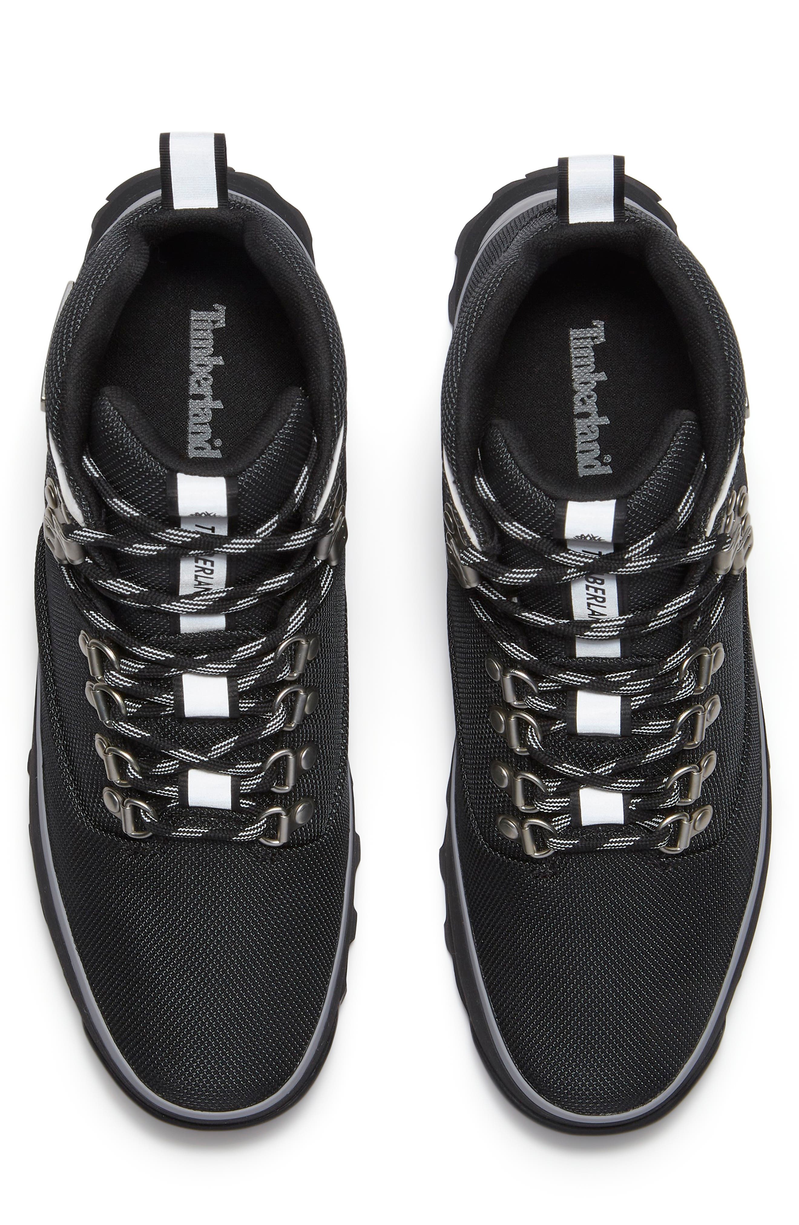 Timberland Euro Hiker Mid Hiking Boot, Alternate, color, Black Ripstop