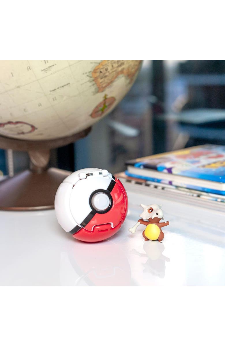 Toynk Pokémon Throw 'N' Pop Poké Ball & Cubone Set | Become A True Pokémon Master, Alternate, color, Red