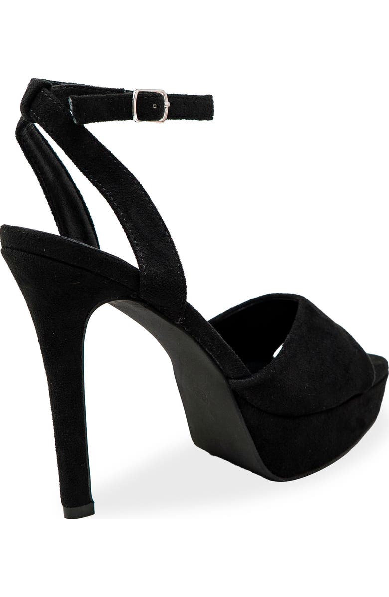 CHASE AND CHLOE Ankle Strap Platform Pump, Alternate, color, Black
