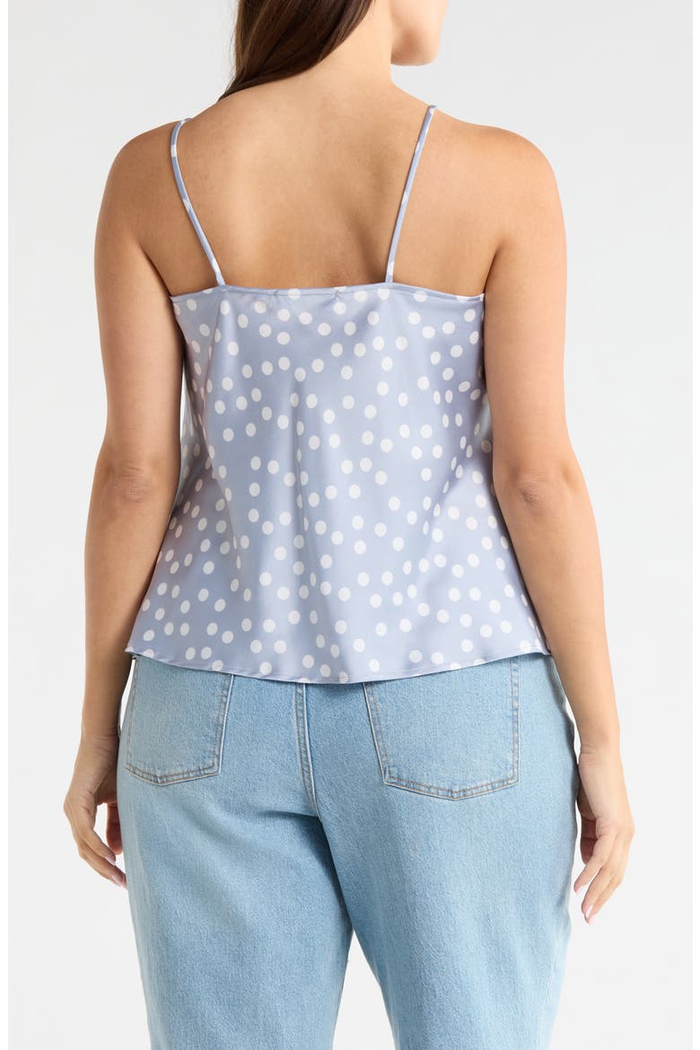 Cowl Neck Satin Camisole, Alternate, color, STEEL BLUE