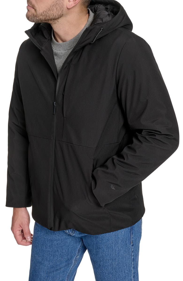 Dockers<sup>®</sup> Modern Water Resistant Hooded Jacket, Alternate, color, Black