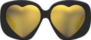 Moschino 61mm Rectangular Sunglasses