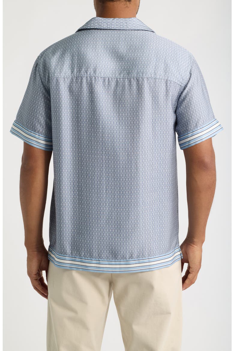 Lucena Tile Print Camp Shirt, Alternate, color, POWDER BLUE-07
