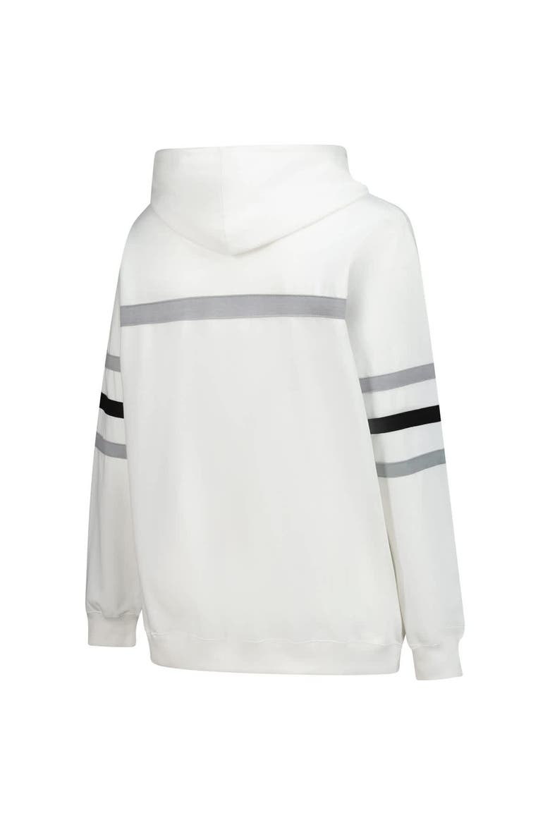 Women's Mitchell & Ness White Pittsburgh Steelers Plus Size Head Coach Throwback Pullover Hoodie, Alternate, color, White