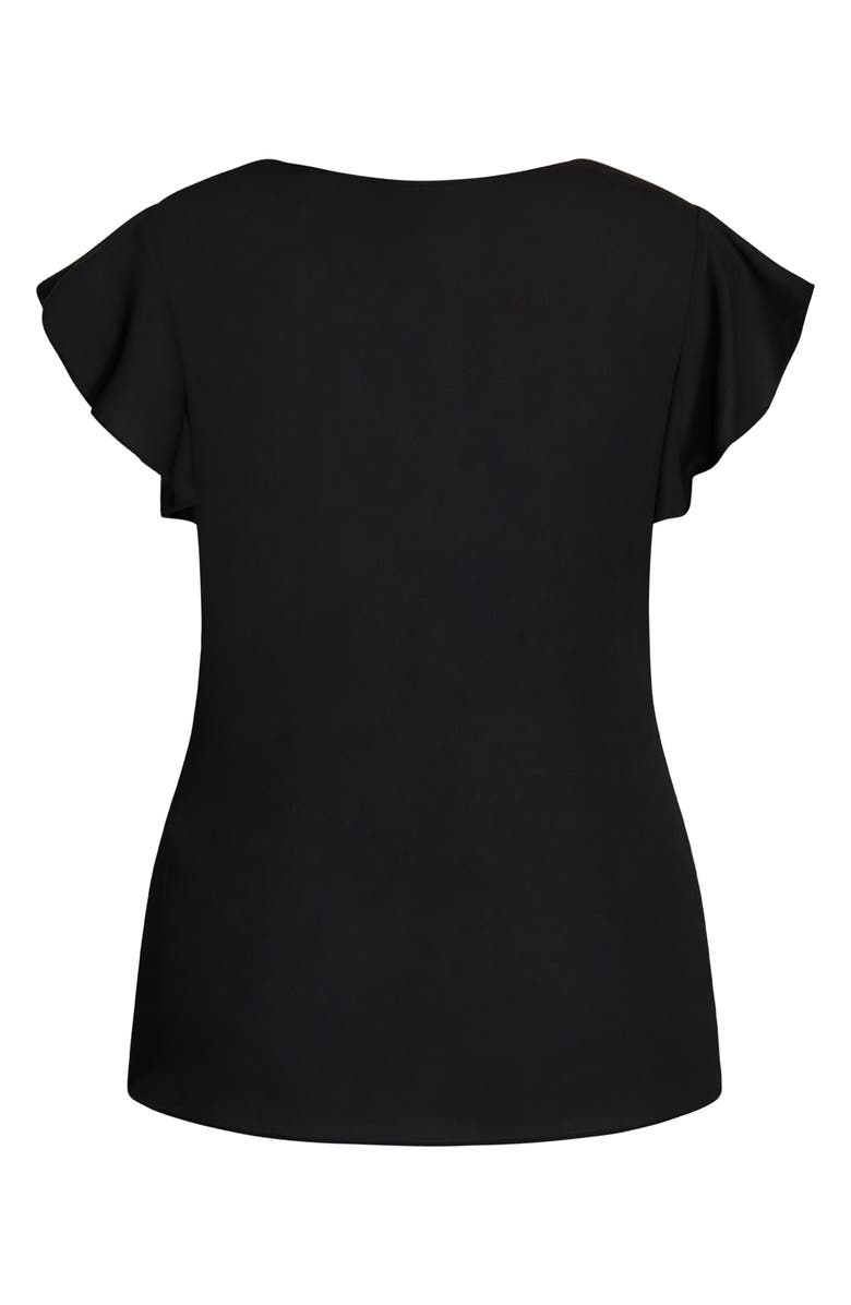 City Chic Fling Half Zip Top, Alternate, color,