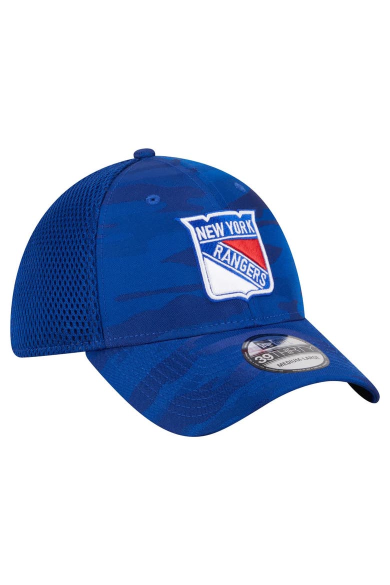 Men's New Era  Blue New York Rangers Active Subtle Camo 39THIRTY Flex Hat, Alternate, color, Blue
