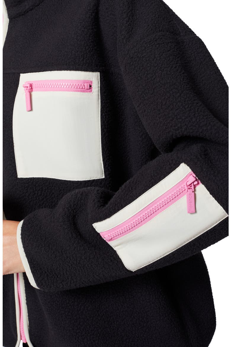 High Pile Fleece Jacket, Alternate, color, BLACK