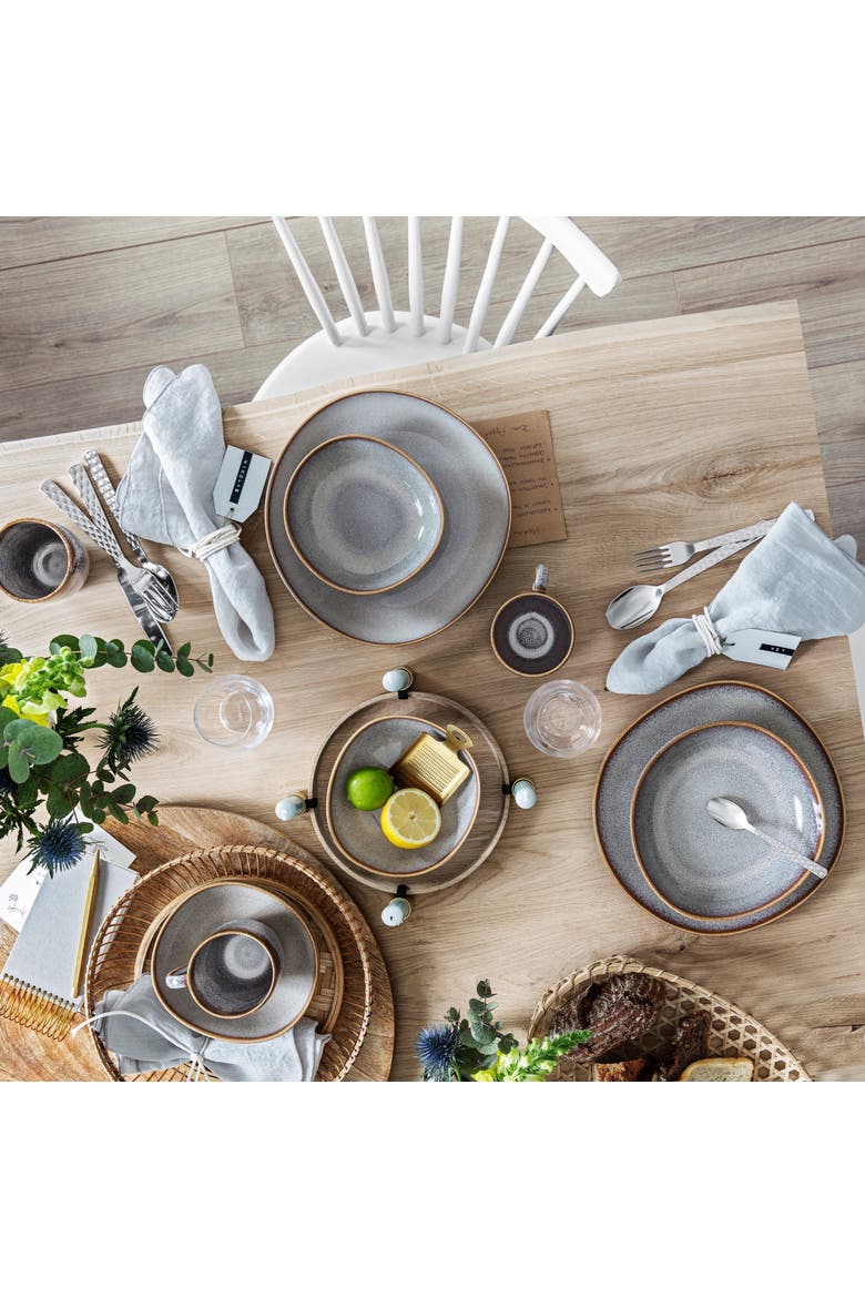 Lave Beige Salad Plate, Alternate, color, multi