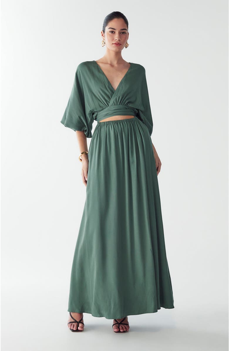 ST MRLO Rowe Maxi Dress, Main, color, Eucalyptus