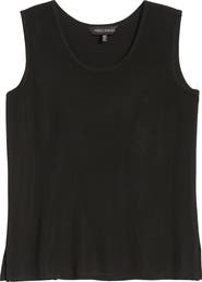 Ming Wang Scoop Neck Sweater Tank