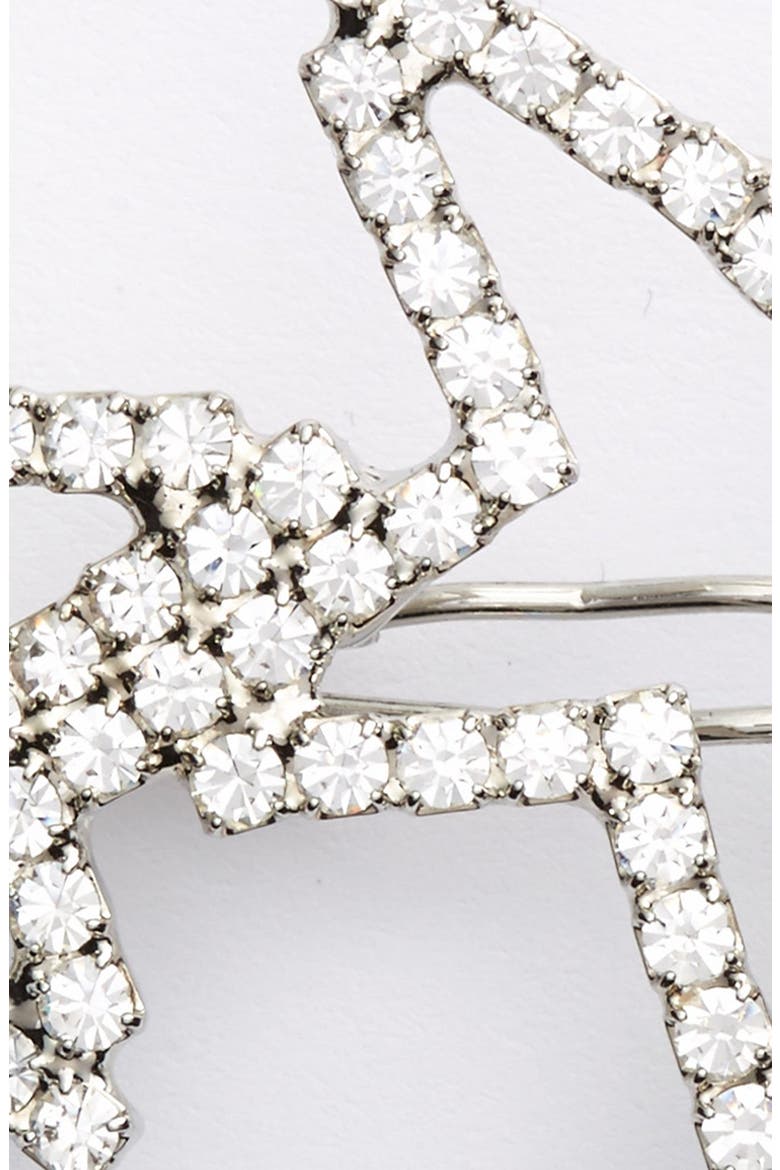 'Twinkle Little Stars' Crystal Barrette, Alternate, color, SILVER