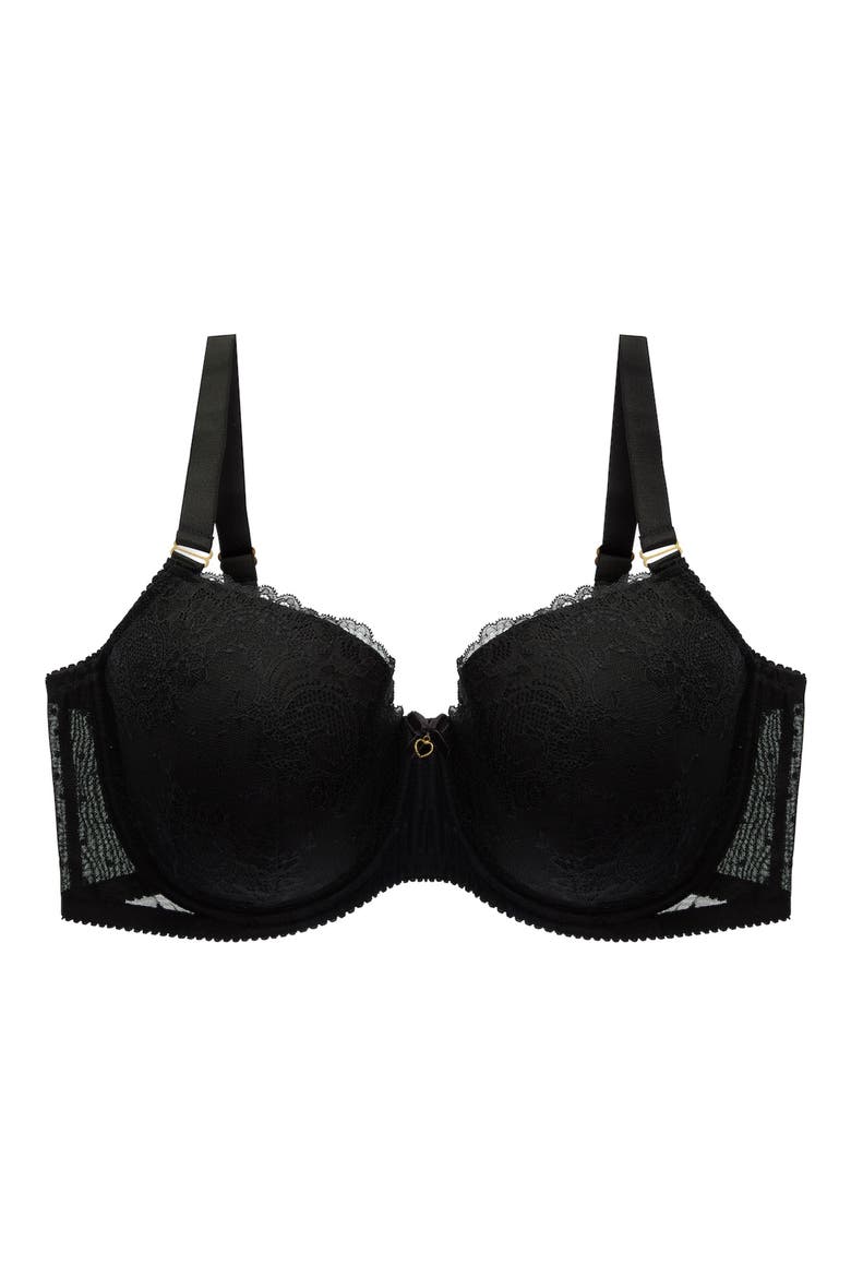 Fiamma Full Figure Molded Bra, Alternate, color, BLACK