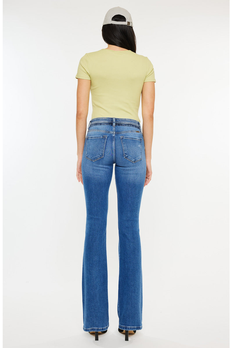 Kiera Mid Rise Bootcut Jeans, Alternate, color, Medium Wash