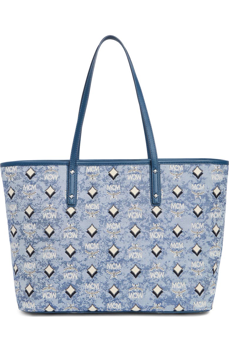 MCM Aren Tote, Alternate, color, Blue