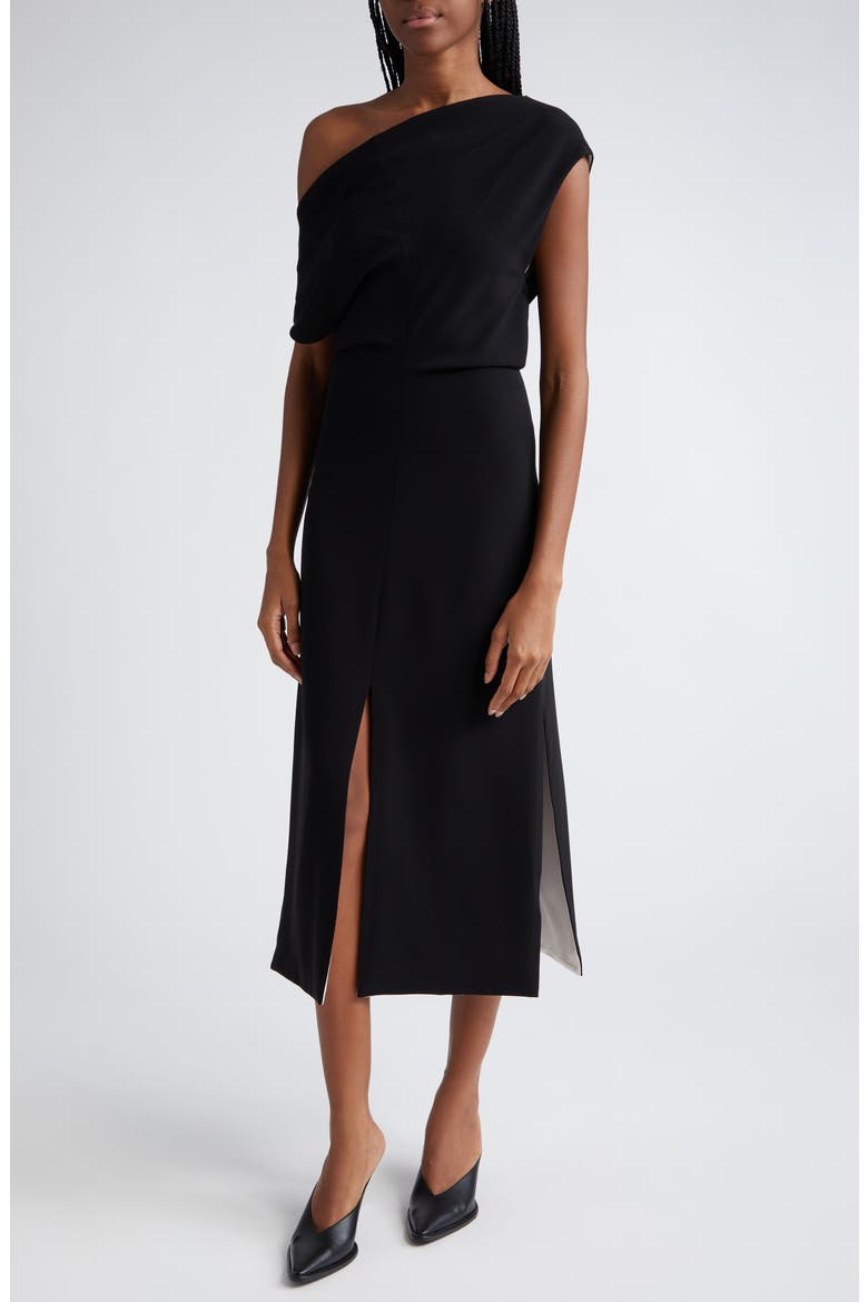 proenza schouler off the shoulder dress Rosa Off the Shoulder Matte Crepe Midi Dress (Women)