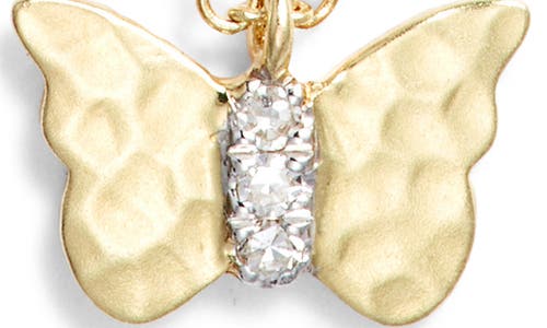 Meira T Butterfly Pendant Necklace In Gold