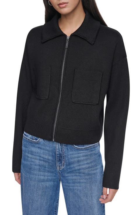 Essentials Zip Up Sweater Jacket