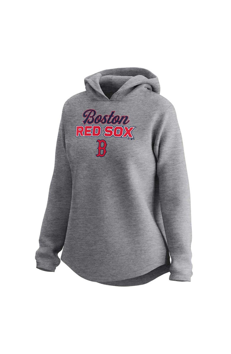 FANATICS Women's Fanatics Branded Heather Gray Boston Red Sox Fleece Pullover Hoodie, Alternate, color,
