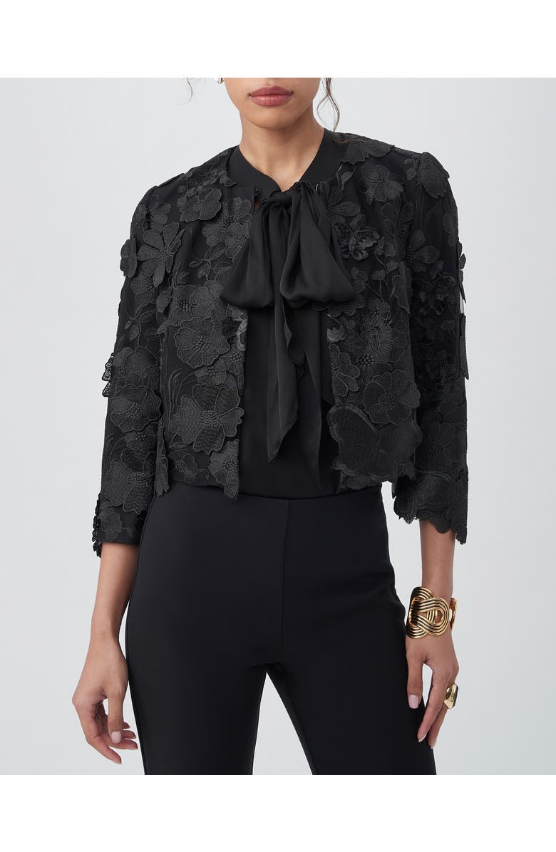 Trina Turk Dalina Jacket, Main, color, Black