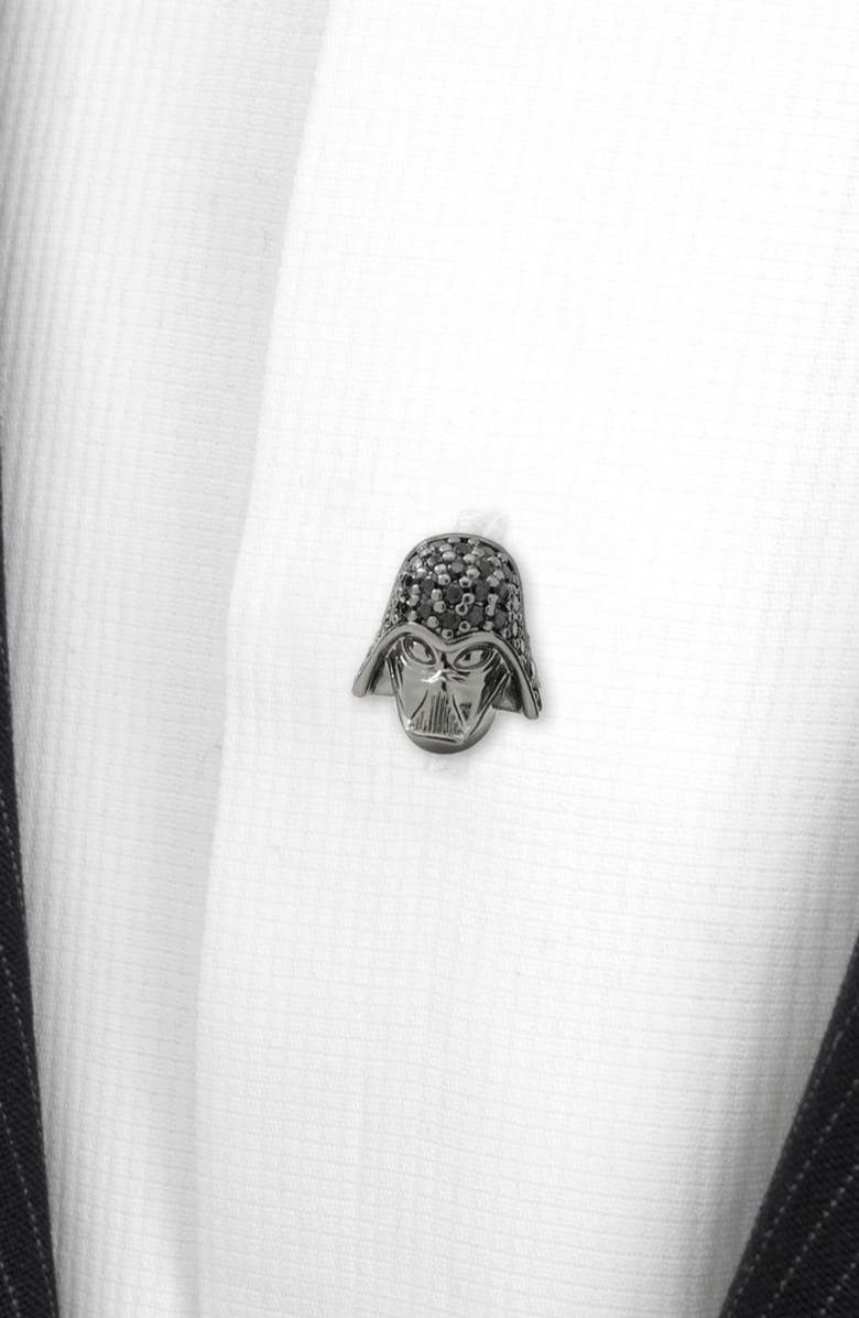 Cufflinks, Inc. Set of 5 Darth Vader Crystal Helmet Shirt Studs, Alternate, color,